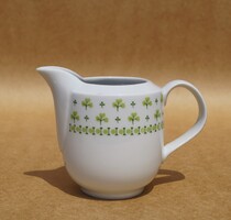 Retro Alföldi porcelán lóhere petrezselyem mintás tejkiöntő