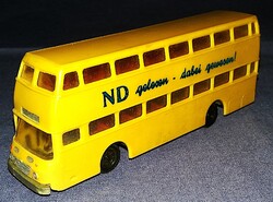 1970's Vintage NDK DDR GDR - ESPEWE Büssing Präfekt 25 emeletes busz modell FÉM ALVÁZ 15 cm