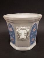 Oroszlános , porcelán kaspó
