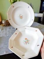 2 db Gránit Kispest porcelán, vagy kerámia tányér, mély tál