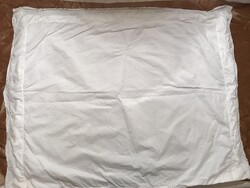 PÁRNAHUZAT - MONOGRAM - KÉZIMUNKA - RISELT SZÉL -  LENVÁSZON -  RÉGI - 84 x 70 cm  - HIBÁTLAN