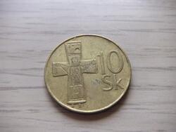 10 Korona  1994    Szlovákia   A képen látható állapotban