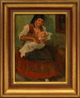 Zórád Géza (1880k-1960k): Anya gyermekével