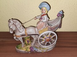 GDR porcelán csacsi