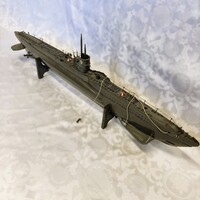 Kuriózum! Nagy méretű régi U-boat hajó modell
