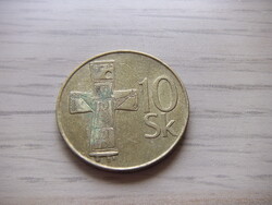 10 Korona  1995   Szlovákia   A képen látható állapotban