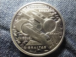 Gibraltár Eurotunnel .925 Ezüst 14 ECU 1993 PM PP
