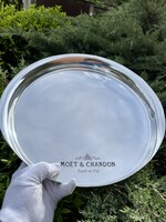 CHAMPAGNE CLUB - Moët & Chandon Vintage Rozsdamentes Acél Szervírozó Tálca – 1990-es évek