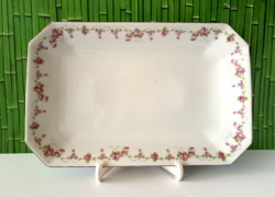 ANTIK "MZ AUSZTRIA" PORCELÁN NAGY TÁLALÓ TÁL,SZÉP RÓZSA GIRLAND MINTÁVAL