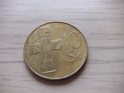 10 Korona  1993    Szlovákia   A képen látható állapotban