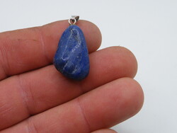 K731 Lápisz lazuli lazúrkő medál ezüst akasztóval