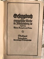 IMAKÖNYV - ÉNEKES - 1912 év - 880 oldal - ARANYOZOTT -  14 x 10 x 3 cm - NÉMET - HIBÁTLAN