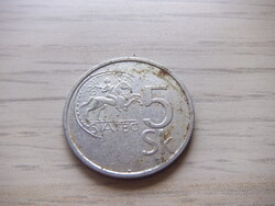 5  Korona  1993   Szlovákia    A képen látható állapotban