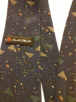 Alain Delon fekete/színes mintás Silk  nyakkendő Szép termék.