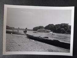Régi fotó Evezés a Dunán / hajóval a Dunán - 1970-es évek