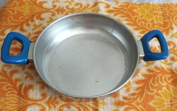 Retro rozsdamentes serpenyő / alacsony lábas – 23 cm