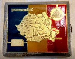 RÉGI ROMÁN CIGARETTATÁRCA SYMPHONIA ÉS CARPATI CIGARETTÁKKAL