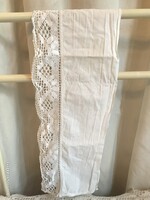POLCCSÍK - KÉZIMUNKA - 82 x 20 cm - LENVÁSZON - RÉGI -  HIBÁTLAN