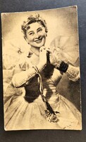 Cca. 1947 HONTHY HANNA PRIMADONNA FELEJTHETETLEN SZINÉSZNŐ HÜGEL HAJNALKA RITKA FOTÓ LAP