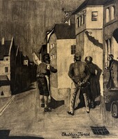 Skublics János: Beszélgető mesterek, 1926 - 100 éves grafikai alkotás, múltba repítő életkép