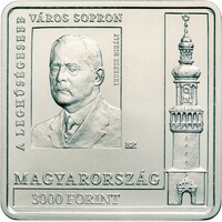 Magyarország,3000 forint 2021 - 100 éve Sopron a leghűségesebb város UNC nikkel