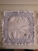 TERÍTŐ -  SZALVÉTA -ANTIK -  KÉZIHÍMZÉS - MONOGRAMOS - 34 x 34 cm - HIBÁTLAN