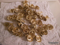 KARÁCSONYFADÍSZ - FÉM - 40  db - 5 x 4 cm - GYERTYACSIPESZ - OSZTRÁK - HIBÁTLAN