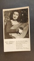 1942 KARÁDY KATALIN SZÍNÉSZ MOZI SZTÁR DÍVA KORABELI ÉS EREDETI FOTÓ LAP GYÜJTŐI