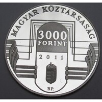 Magyarország,3000 forint 2011 PP - Magyarország EU elnöksége UNC ezüst 10g925