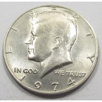 USA,half dollar 1974 aUNC+ nikkel