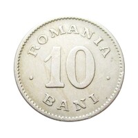 Románia,10 bani 1900 EF nikkel