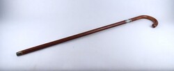 2A069 Régi festett flóderezett görbebot sétabot 90 cm