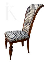 Elegáns, Magas Támlájú Art Deco Stílusú Étkezőszék