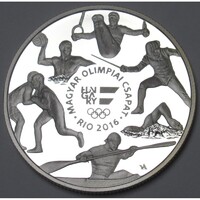 Magyarország,10000 forint 2016 PP - Riói Olimpia UNC ezüst 24g925