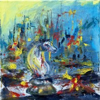 Sakk sorozat art by Konrad Biro festmény . Egy hét-egy esély, ne hagyd ki!