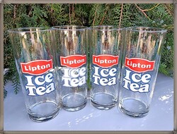 Retro Lipton Ice Tea 5 dl-es mércés üvegpoharak