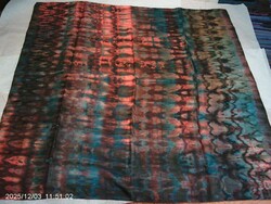 Vintage batikolt valódi silk selyemkendő