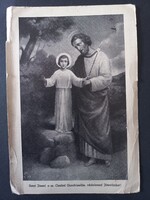 Szent József, a sz. Család Gondviselője, védelmezd Jótevőinket!  Korda Rt nyomda - 1938