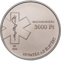 Magyarország,3000 forint 2023 - Országos Mentőszolgálat UNC nikkel