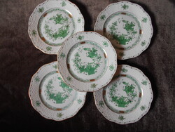 Indiai kosár mintával Herendi porcelán tányér az ár az 5 db-ra vonatkozik (12000 Ft / db) 19 cm