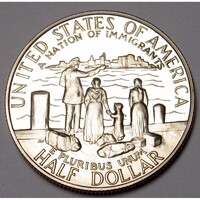 USA,half dollar 1986 S PP - Bevándorlók Nemzete - Szabadság-szobor UNC nikkel