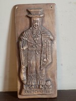 Sobri Jóska bakonyi betyár – Egyedi kerámia dombormű (22x10 cm)