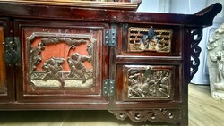 Antik kínai komód, buddhista, oltár, keleti, ázsiai, japán