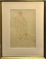 Tornai Gyula (1861-1928) Kaftános-turbános arab férfi