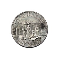 USA,half dollar 1986 D - Bevándorlók Nemzete - Szabadság-szobor aUNC+ nikkel