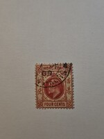 1904-11 4 cent Hong-Kong bélyeg -o-