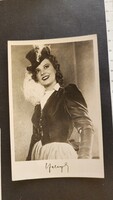 1942 SZELECZKY ZITA FELEJTHETETLEN SZINÉSZNŐ MAGYAR FILM SZTÁR MÁRIA FŐHADNAGY OPERETT FOTÓ LAP