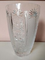 Ólomkristály váza, magassága 24 cm, hibátlan