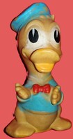 1940's Antik eredeti Walt Disney játék Donald kacsa gumi mese figura a képek szerint 13 cm