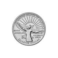 USA,quarter dollar 2022 P - Maya Angelou írónő aUNC+ nikkel